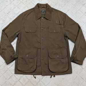Grayers Jacket Mens L Green Olive Military Field Barn Hunting Button Up